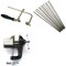 Jewelers Saw Frame & 12 Blades & Mini Bench Vise with Clamp Jewelry Making Tools
